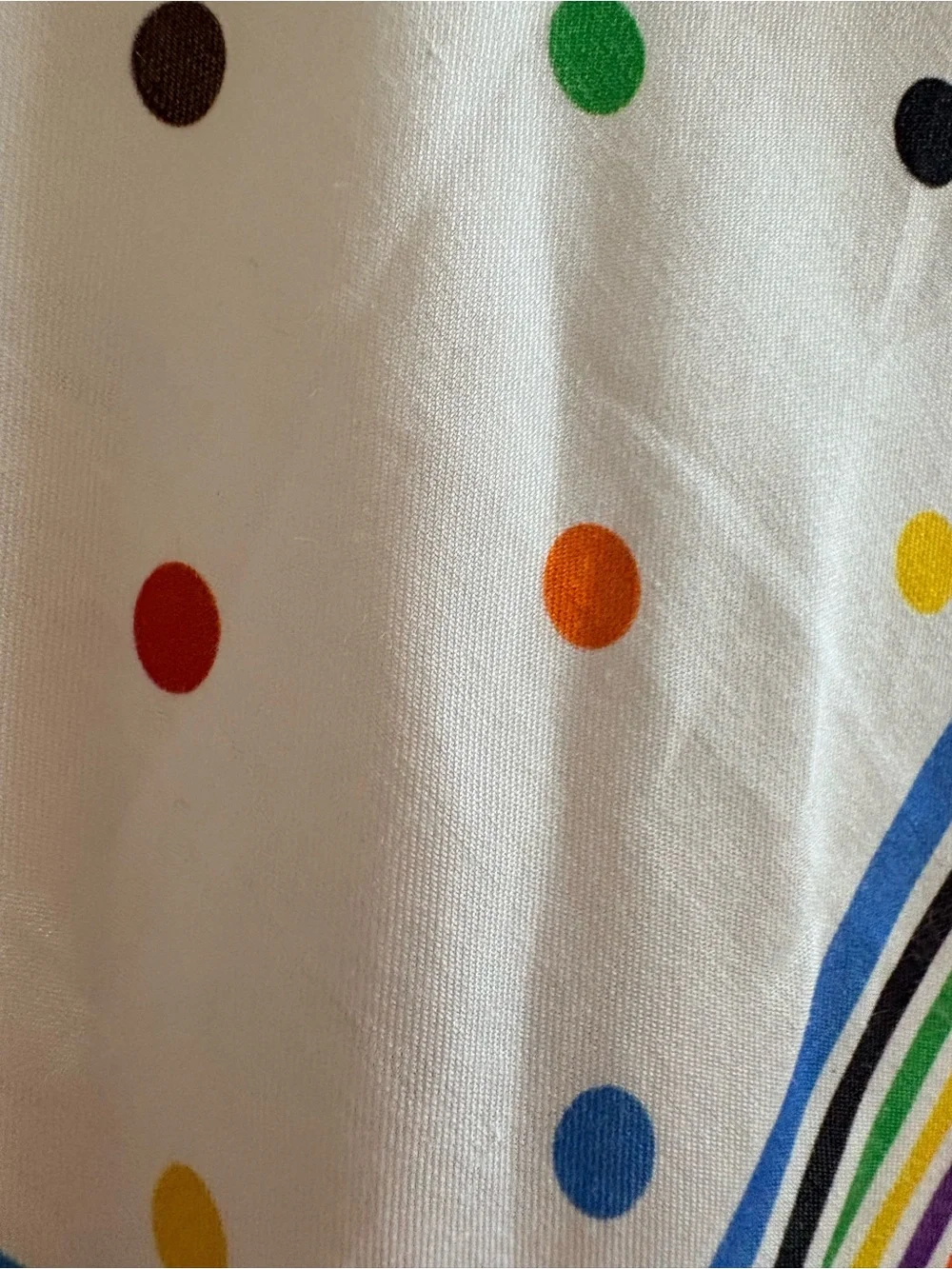 NWT Kate Spade Colorful Polka Dot Cotton/Silk Blend Square Scarf 20 x 20